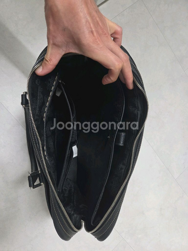 닥스 가죽 서류가방 블랙--7