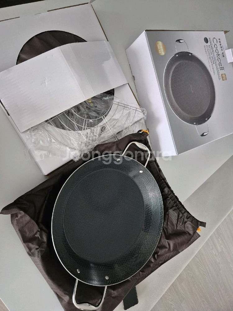 박스포함 새제품 쿡셀 멀티 후라이팬 36cm 빠에야팬--1