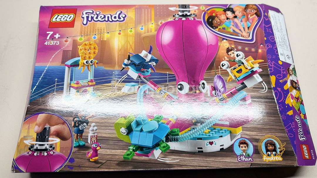 레고 프렌즈 41373 재미있는 문어놀이기구--0