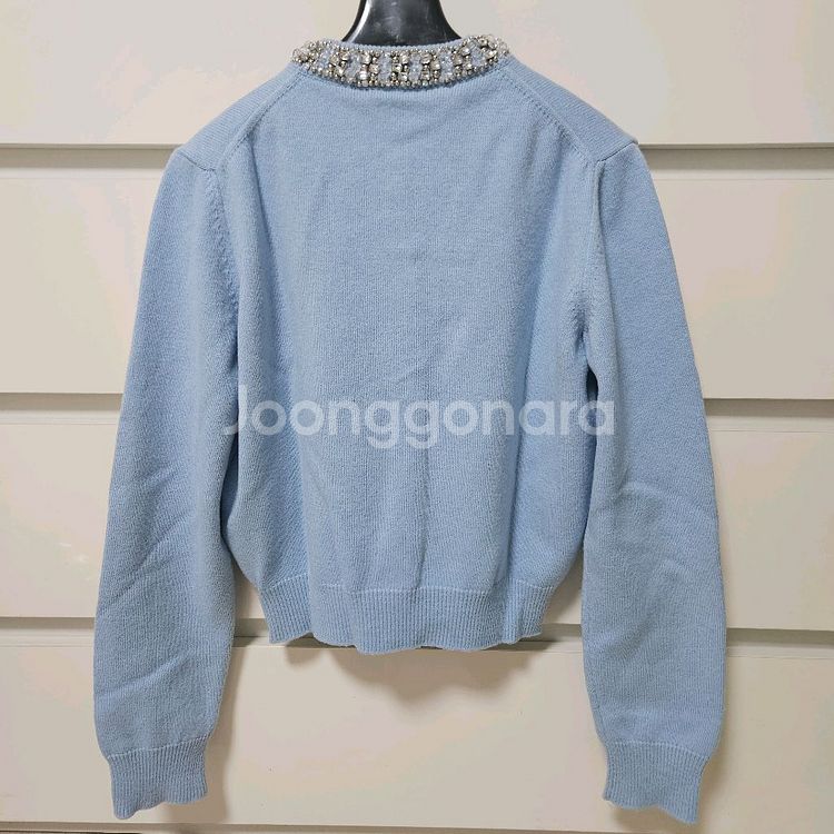 랑방 크리스탈 비즈 울 가디건 마인 타임 더캐시미어--4
