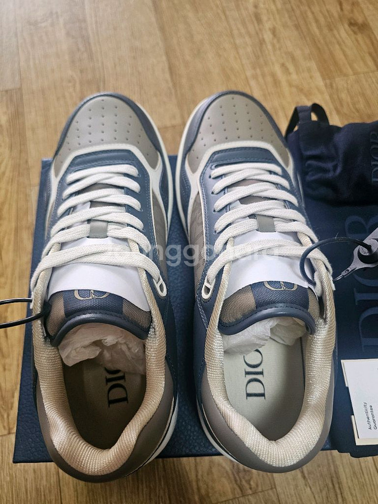 디올 B27 오블리크 로우탑 브라운 다크그레이--2