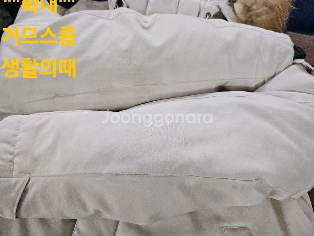 디스커버리 벤처포스100숏밀포드 라쿤퍼 구스다운 패딩--4