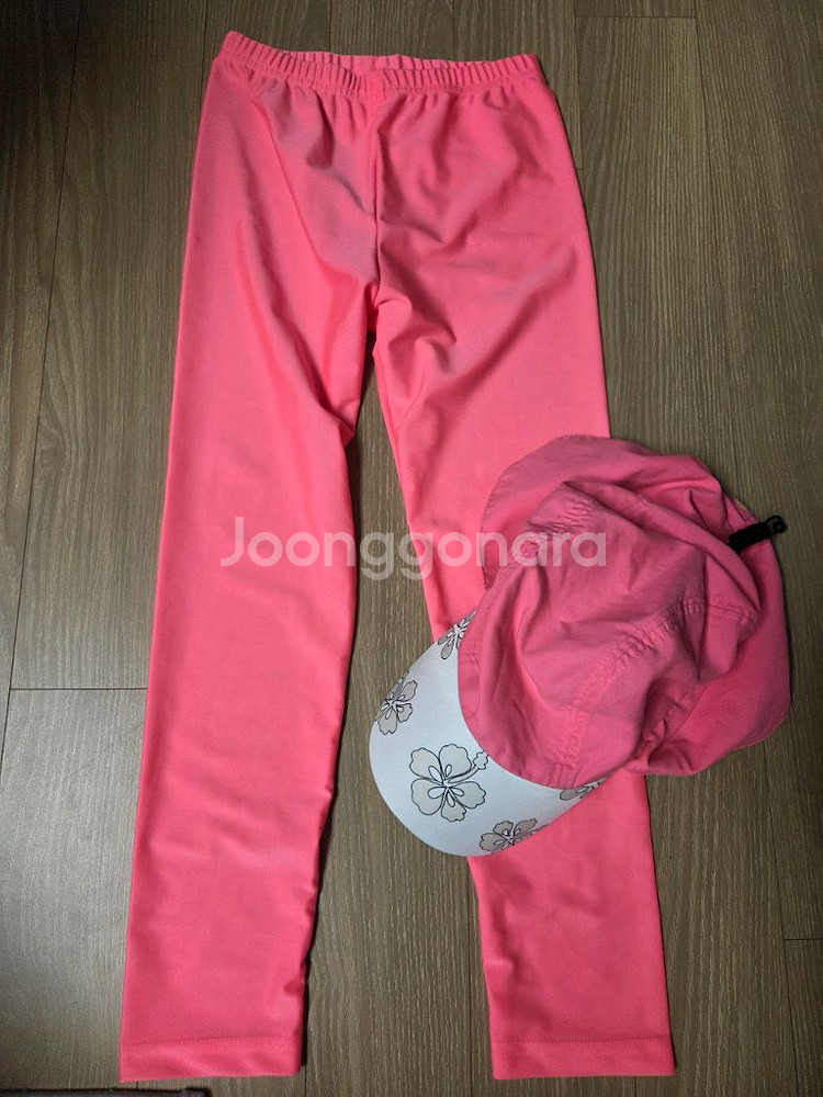 여아 래쉬가드바지 & 선가드모자--0