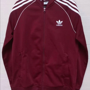 아디다스 대장급 버건디 트랙탑 져지 집업 90 s m