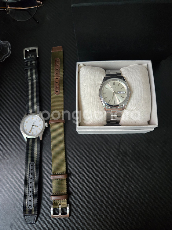 해밀턴 카키필드 쿼츠 38mm 흰판 팔아요--0