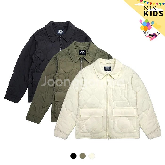 NIX KIDS 퀼팅 점퍼 블랙 (130)새상품--0