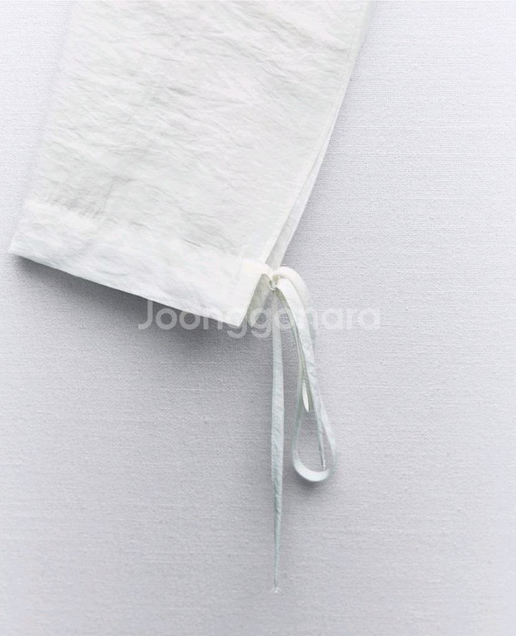 자라 flowing cropped shirt 셔츠가디건--3