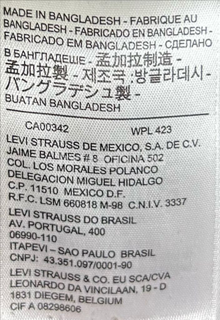 [남자 100]리바이스 블랙 후드 패딩점퍼--8