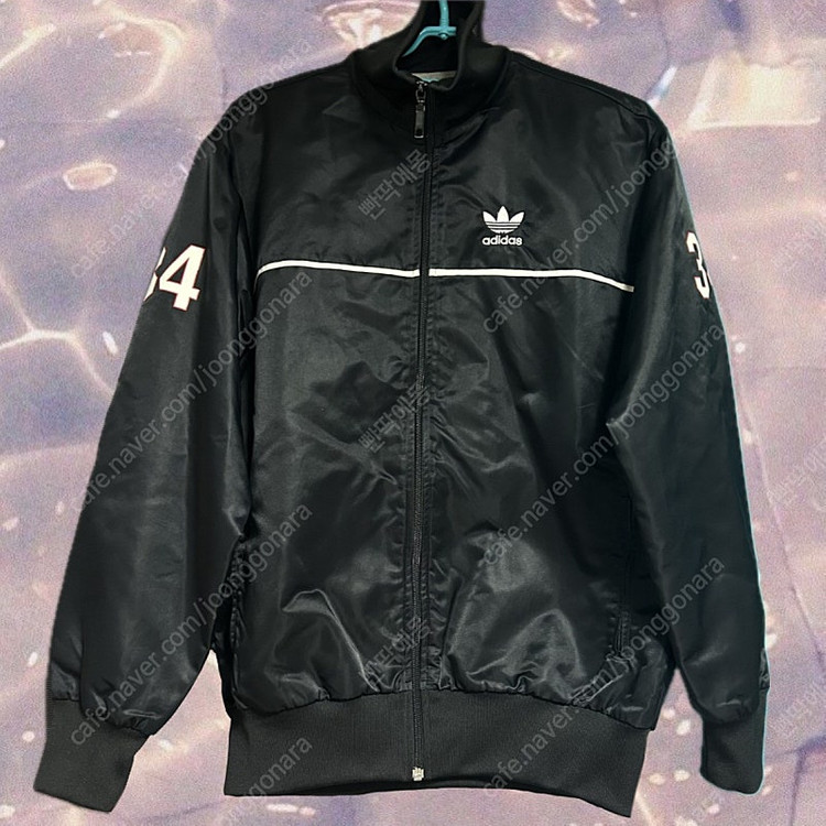 아디다스 새틴 점퍼 바시티 봄버 자켓--2