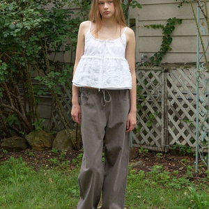 헤더먼트 worn cotton pants 브라운 s