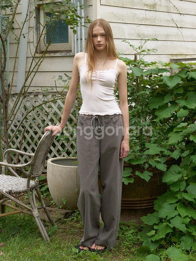 헤더먼트 worn cotton pants 브라운 s--2