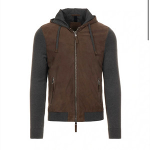 The Jack Leathers 스웨이드 후드 집업 새