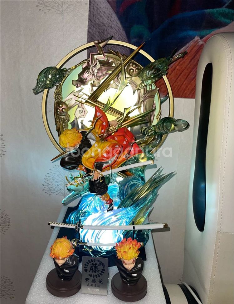 귀멸의칼날 등나무꽃 젠이츠 레진 피규어--0