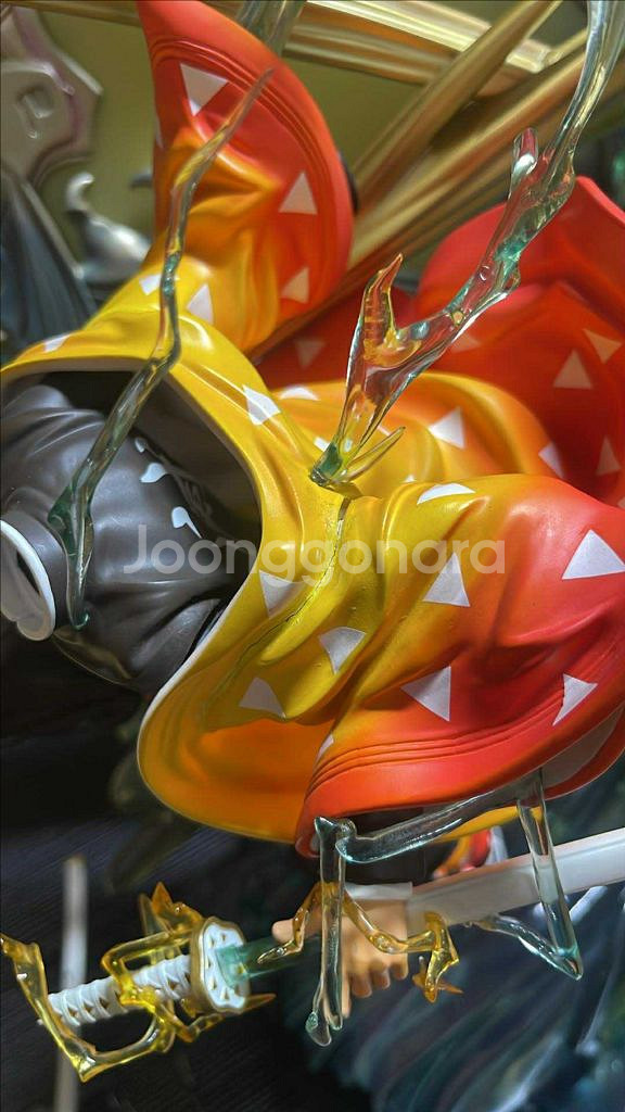 귀멸의칼날 등나무꽃 젠이츠 레진 피규어--3