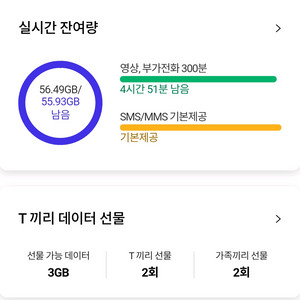 SK데이터 2기가