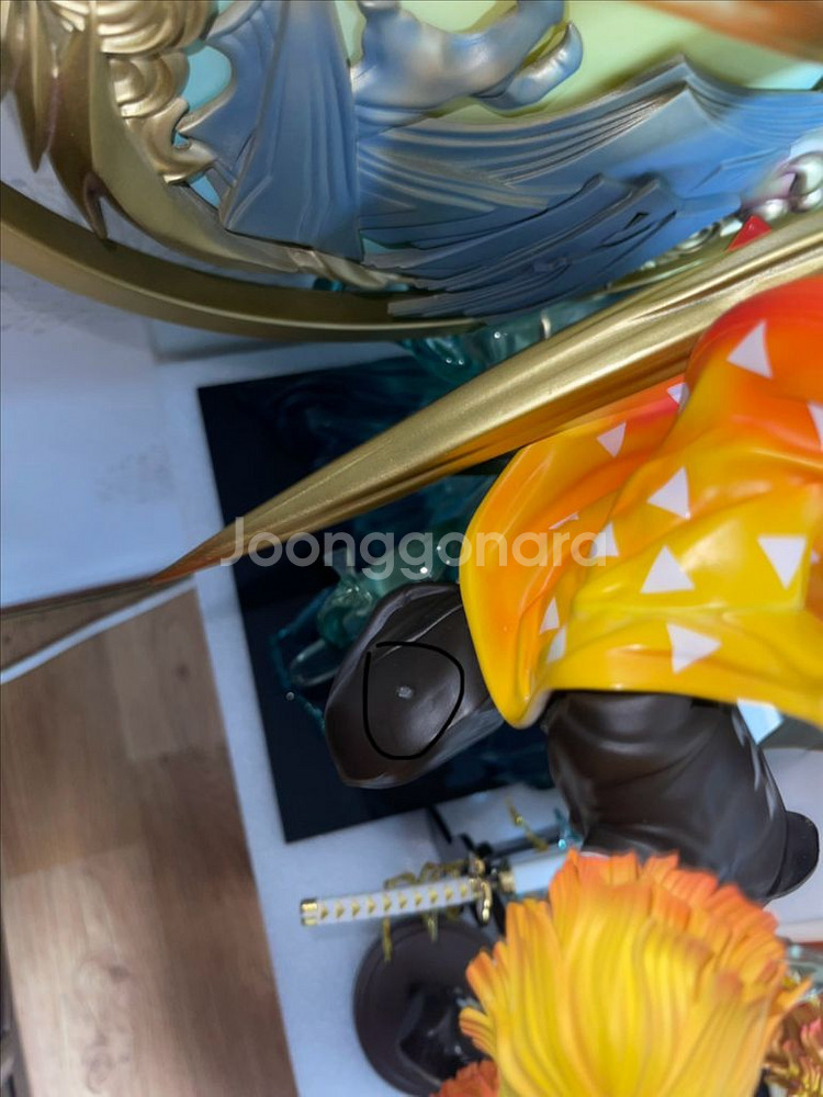 귀멸의칼날 등나무꽃 젠이츠 레진 피규어--5