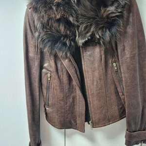 온앤온 양가죽자켓과 폭스퍼 베스트세트 66