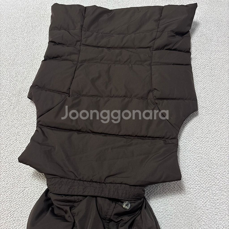 타미힐피거 조끼패딩 브라운--4