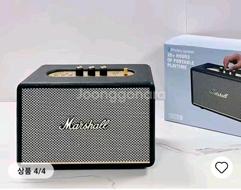 대형 마샬 액톤3 블루투스 스피커 미개봉 새제품 판매--4