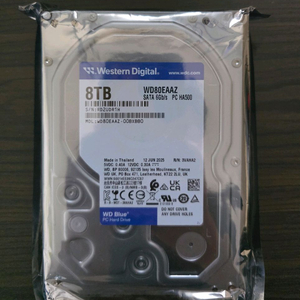 WD Blue HDD 8tb 정품