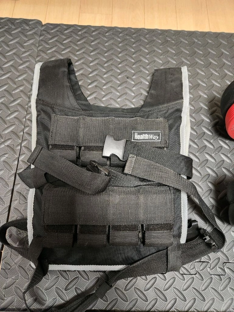 16kg 중량조끼 + 12kg pvc 덤벨 2개 - 안심되는 중고거래