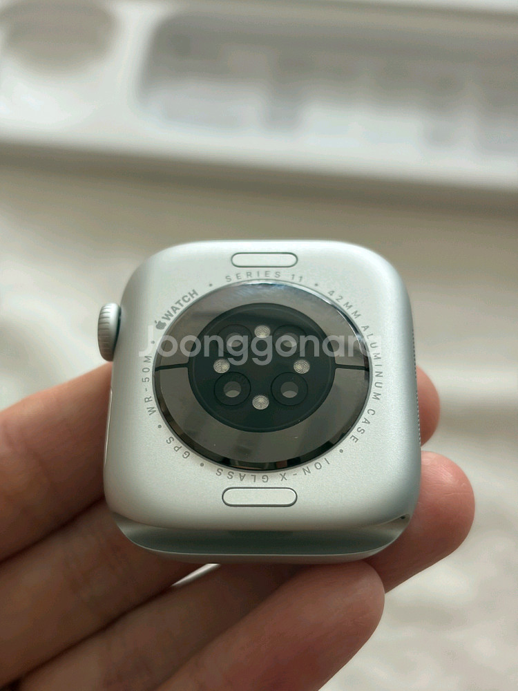 애플워치11 42mm 실버 GPS+에케플--3
