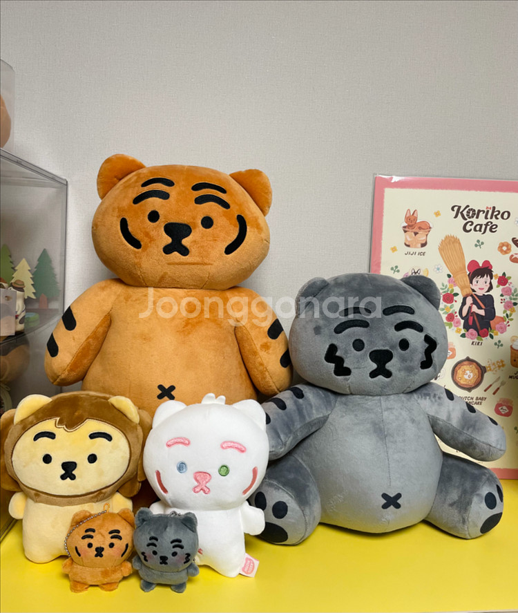 무직타이거 뚱랑이 인형 판매(스탠딩적호,쫀득모찌,키링)--2