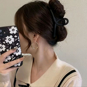 대왕 헤어핀 집게핀(무광블랙)15cm!머리길고숱많은분!