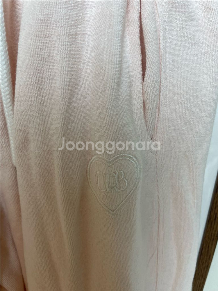 어베인 몽글 하트 여성 테리 조거팬츠 핑크--13