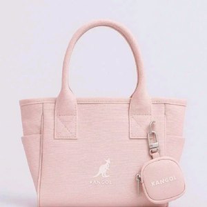 (새상품) 캉골 핑크 캔버스 가방