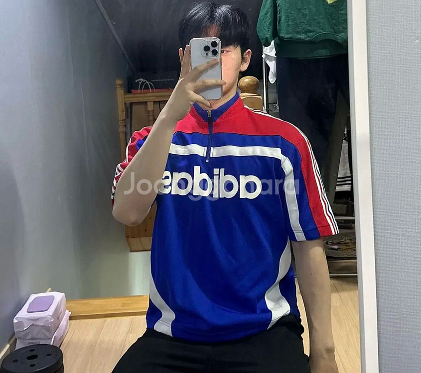 대장급 아디다스 올드스쿨 집업 져지 반팔--0