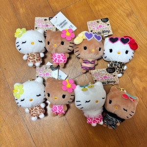 산리오 정품 헬로키티 키링 니코누이 호피키티