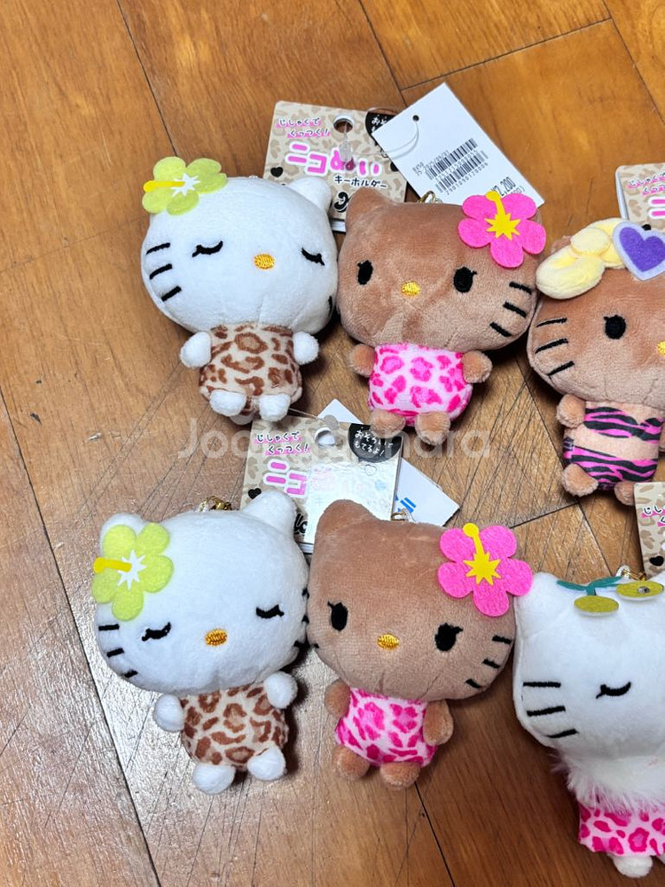 산리오 정품 헬로키티 키링 니코누이 호피키티--2