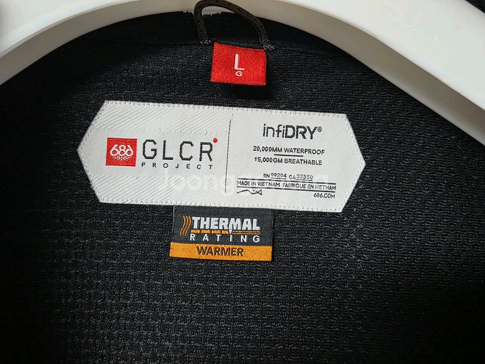 686 GLCR 써마그래프 자켓(L) 보드복--1