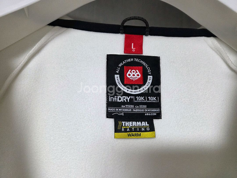 686 아노락 방수 자켓(L) 보드복--1