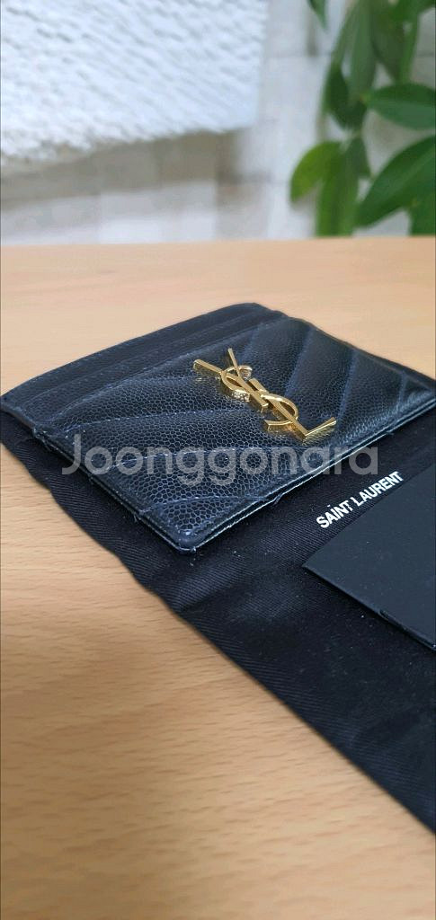 입생로랑 생로랑 카드지갑 금장 정품A급(감정O)샤넬디올--5