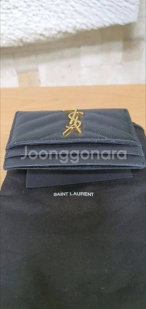 입생로랑 생로랑 카드지갑 금장 정품A급(감정O)샤넬디올--7