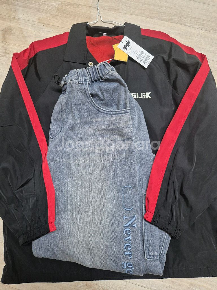 히로glgk 자수데님 140 , 크랙코치자켓 160--0