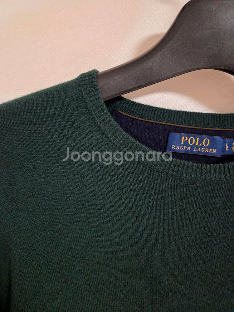 정품 랄프로렌 폴로 녹색 남자니트 L/G 105사이즈--3