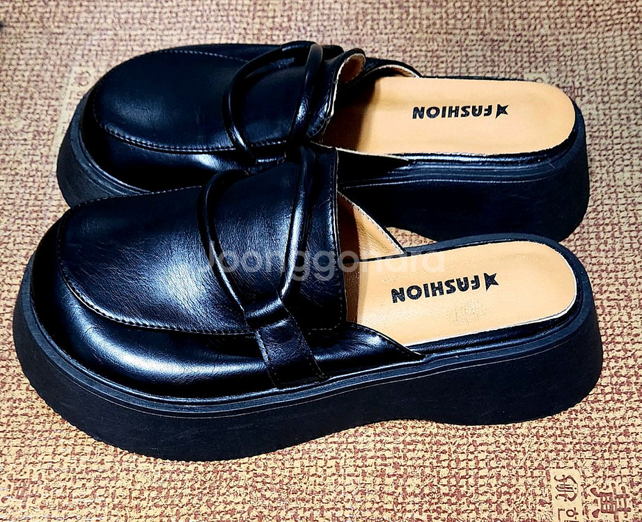 뮬 로퍼 통굽 슬리퍼--0