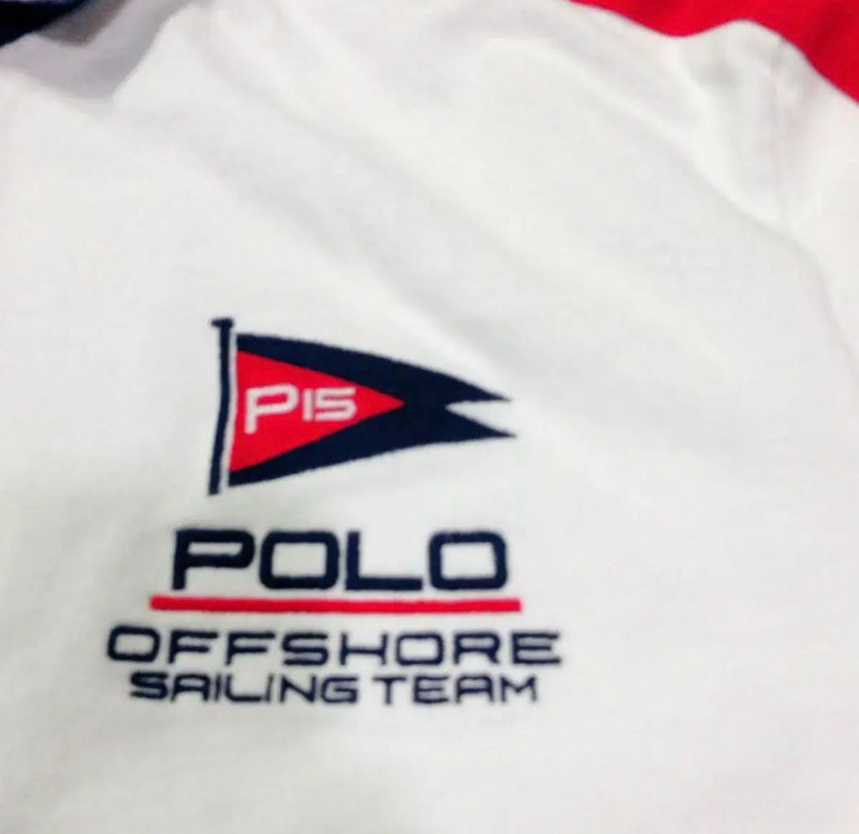 폴로 랄프로렌 럭비 카라 긴팔티 이미지