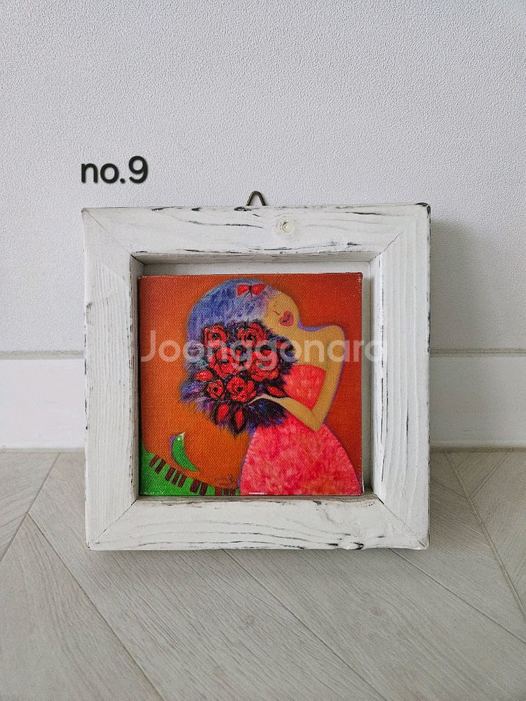 빈티지 액자 그림 3점 세트--0