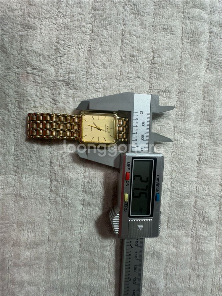 TECHNOS 스위스 빈티지 골드 쿼츠 여성용 시계판매--8