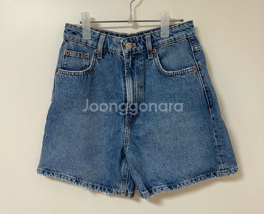 자라 데님 쇼츠 반바지 청반바지--0