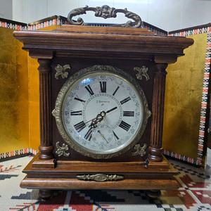 일제 J Harmony 원목탁상시계