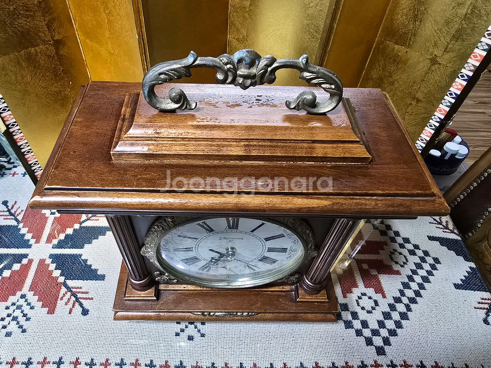 일제 J Harmony 원목탁상시계--5