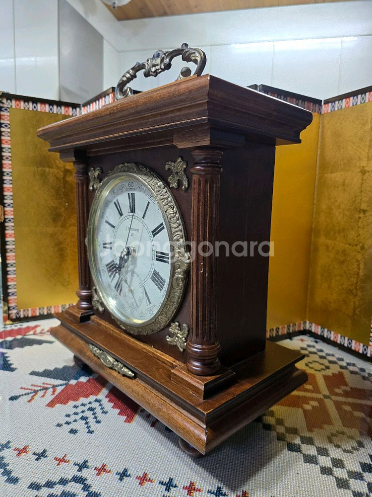 일제 J Harmony 원목탁상시계--3