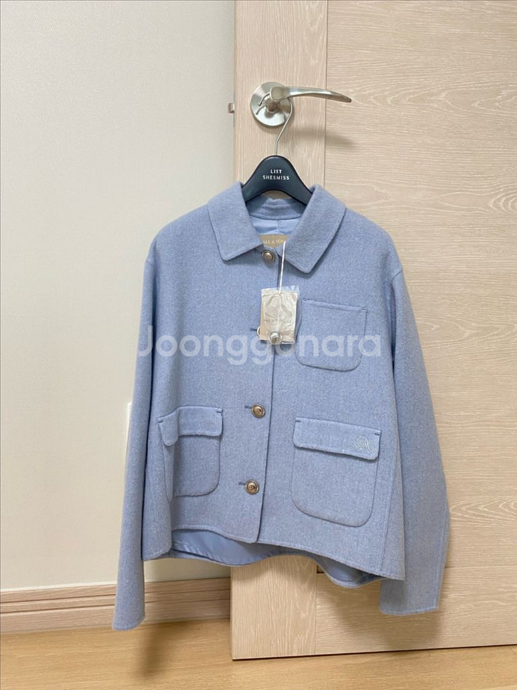 올앤선드리 울 캐시미어 핸드메이드코트 새상품--5