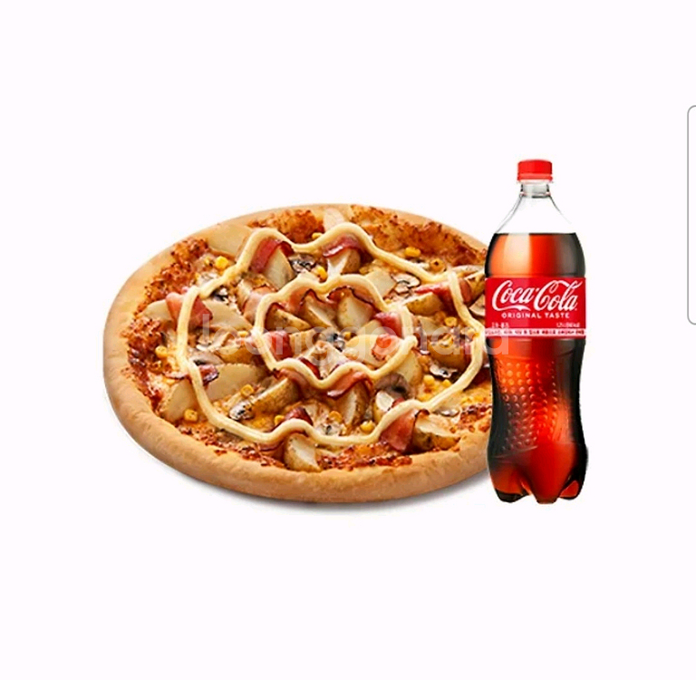 도미노피자 오리지널 포테이토 m + 콜라 1.25L--0