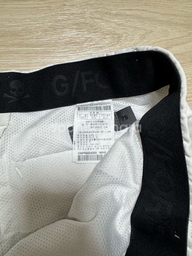 지포어 24S/S 남성 골프 반바지 화이트 78(30)--4